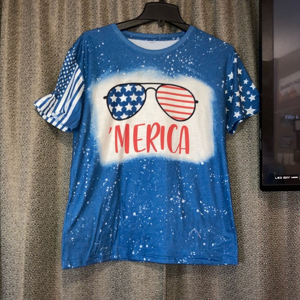 Blue 'Merica Graphic T-Shirt